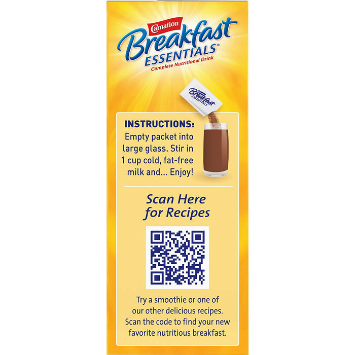 Carnation Breakfast Essentials Oral Supplement Rich Milk Chocolate 36 Gram Individual Packet Powder Box of 10 20547091