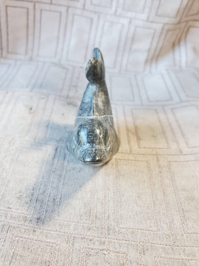 Carved Stone Dolphin Paperweight