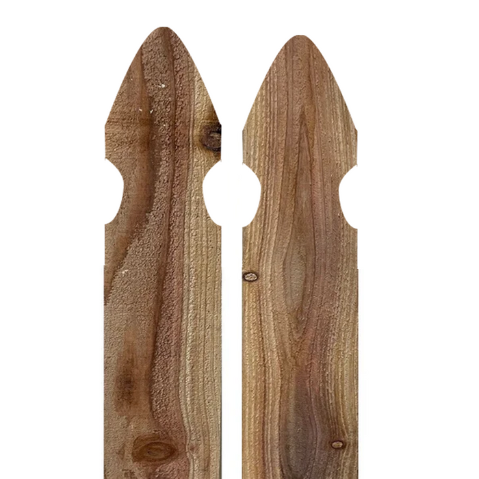 Cedar Wood Fence Picket 5/8" x 5-1/2" x 4' (French Gothic)
