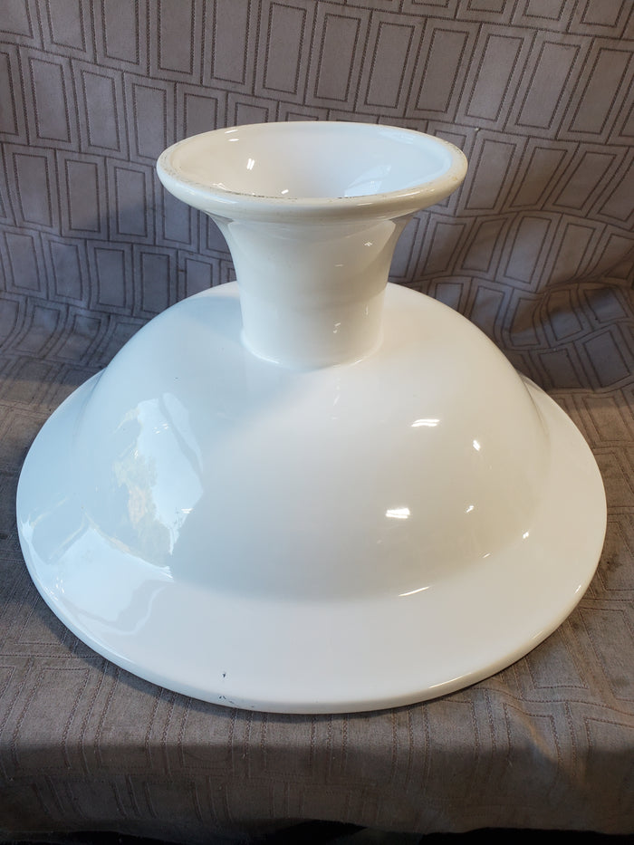 Ceriart S.A. White Ceramic Pedestal Serving Bowl