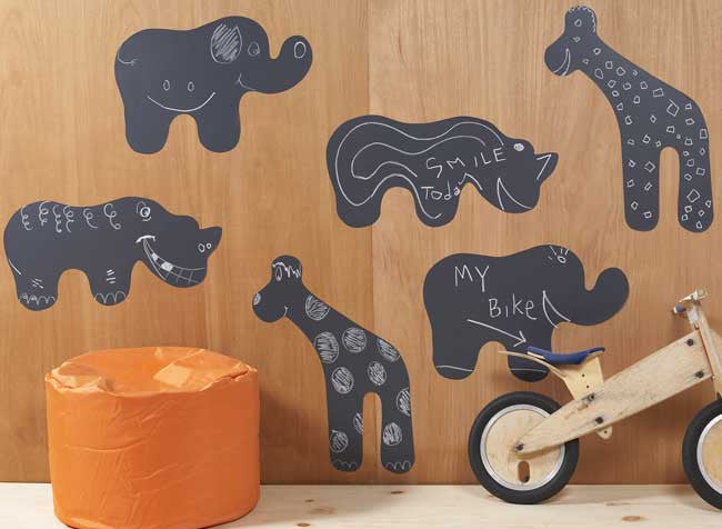 ChalkBoard Animals Wall Decal
