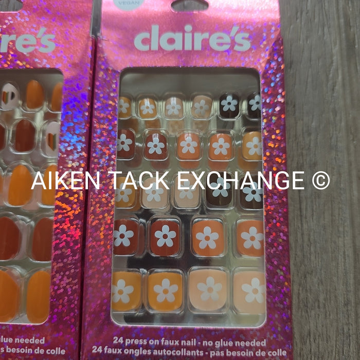 Claire's Press-On Nails (2 Sets) - 24 Count Each (48 Total)