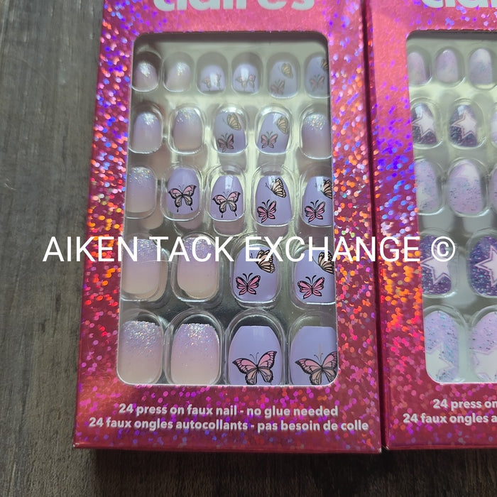 Claire's Press-On Nails (2 Sets) - 24 Count Each (48 Total)