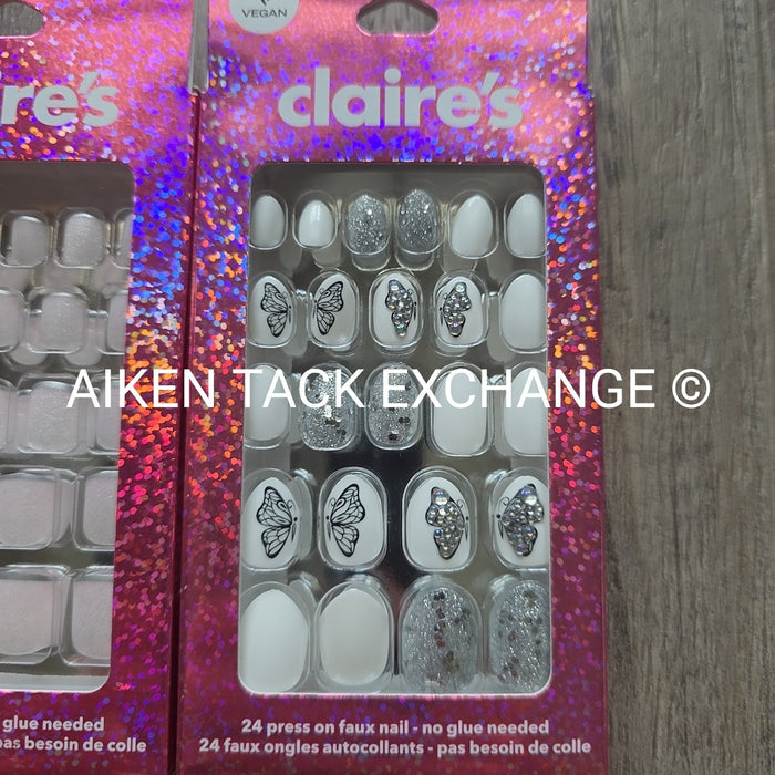 Claire's Press-On Nails (2 Sets) - 24 Count Each (48 Total)