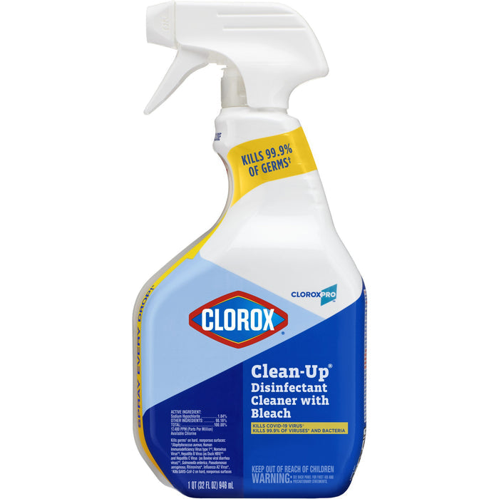 Clorox Clean-Up w/Bleach Surface Disinfectant Cleaner, Liquid, 32 oz. Bottle
