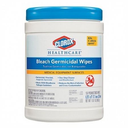 Clorox Healthcare Surface Disinfectant Cleaner Manual Canister: 900 Count, 6" x 5", 150 Count, Canister