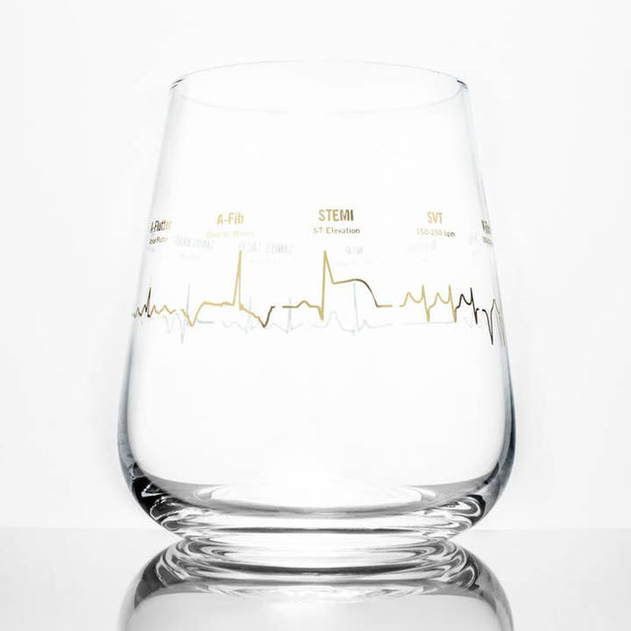 Cognitive Surplus- Heartbeat Wine Glass