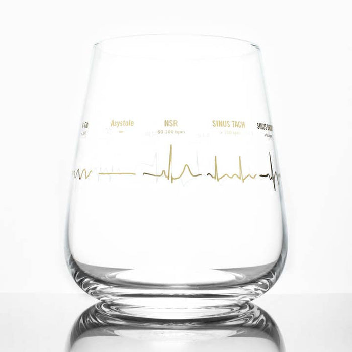 Cognitive Surplus- Heartbeat Wine Glass