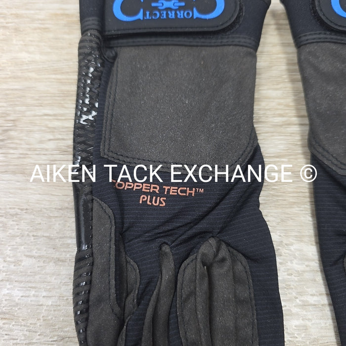 Correct Connect Copper Tech Pro Silicone Grip Gloves, Size X-Small