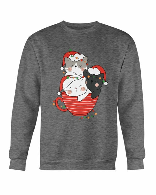 2XL / Dark Heather / Gildan Crewneck Sweatshirt