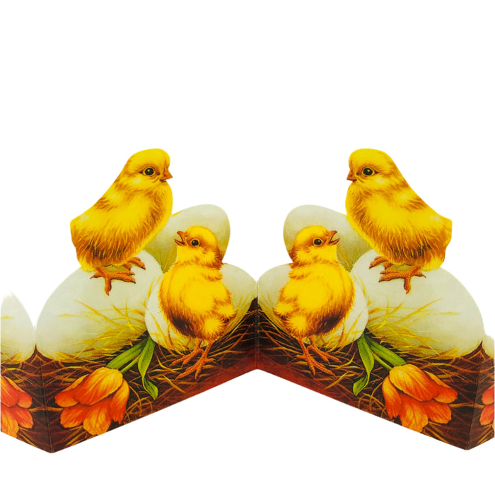 Cutout Easter chicks