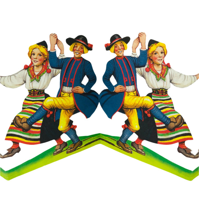 Cutout Rättvik dancers by Helge Artelius