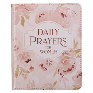 Daily Prayers For Women Pink Floral Faux Leather Devotional