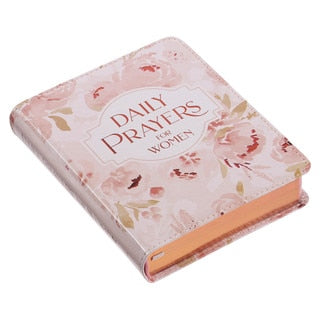 Daily Prayers For Women Pink Floral Faux Leather Devotional