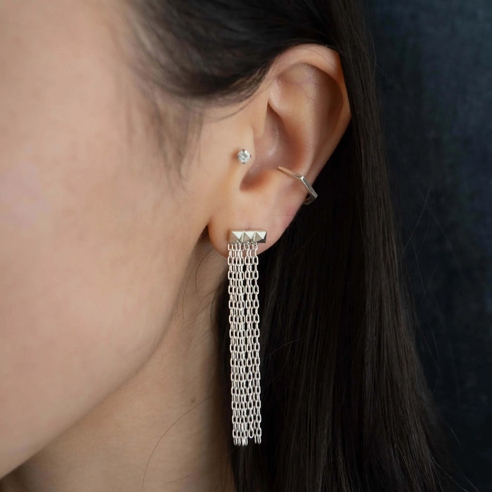 Debbie Tassel Earring Sterling Silver