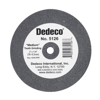 Dedeco Black Lathe Wheels 3' X 1/4' #5126