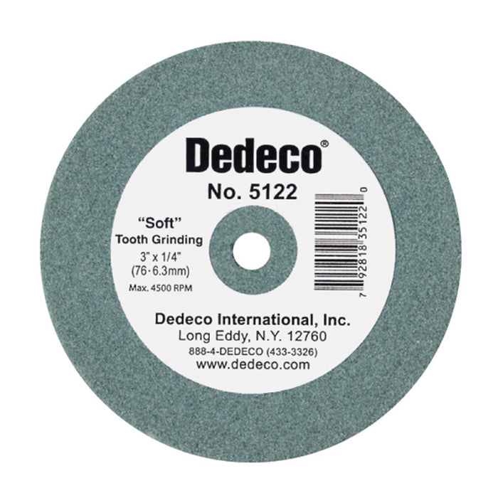 Dedeco Green Stone Lathe Wheels 3' X 1/4' #5122&nbsp;
