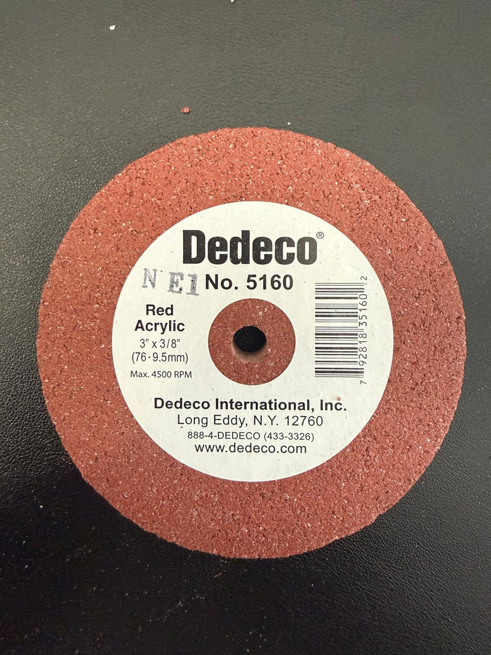 DEDECO LATHE WHEEL 3'X3/6' #5160 (B2)