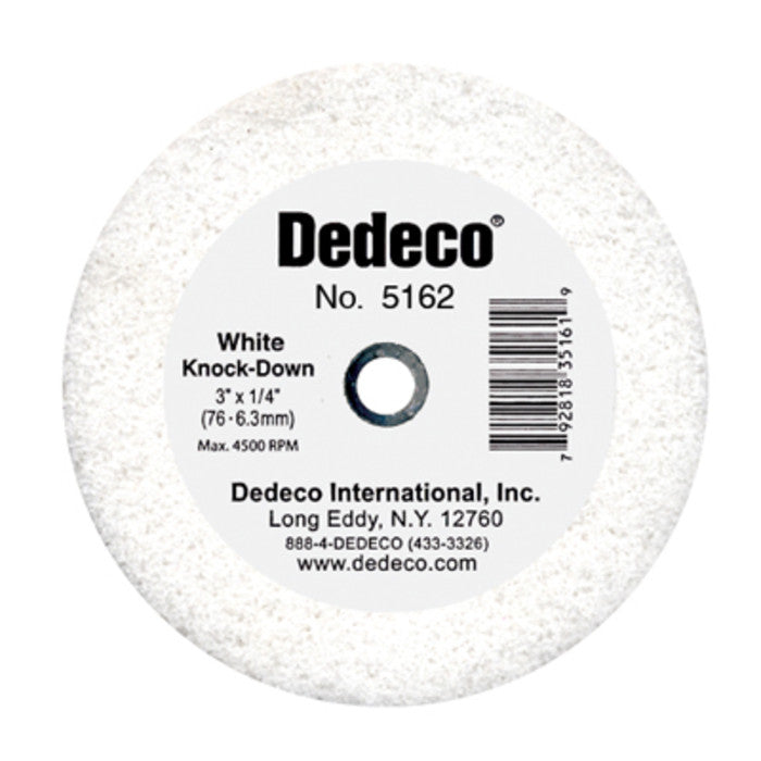 Dedeco White Grinding Stone Lathe Wheel #5162