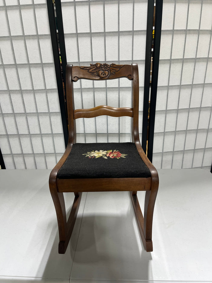 Doll/Child's Needlework Rocking Chair