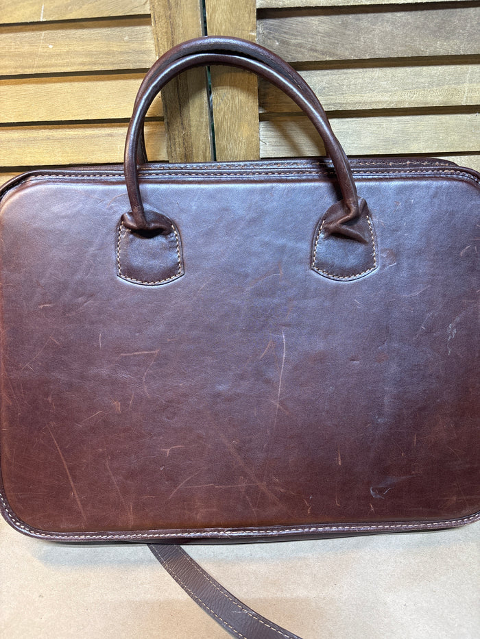Don Sergio Leather & Suede Briefcase Bag