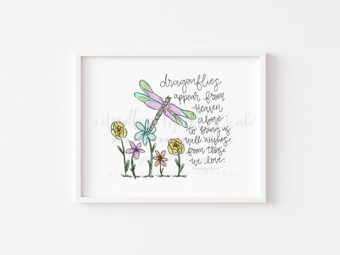 Dragonflies Appear From Heaven Above 8x10 Print - Print