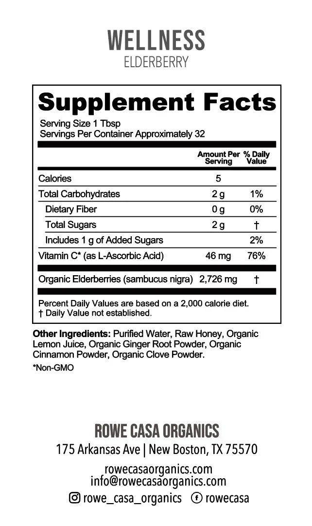 Elderberry Immune Support | 16 oz