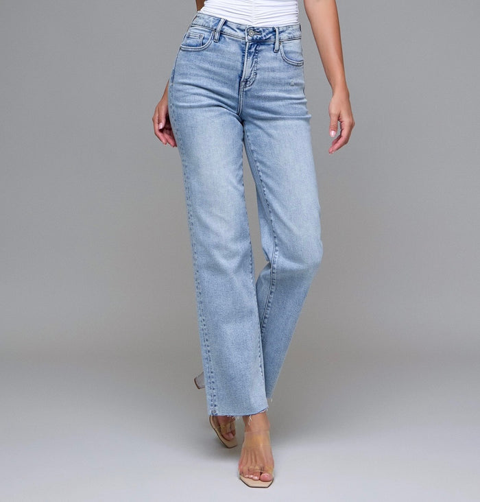 Ella Distressed Hem Straight