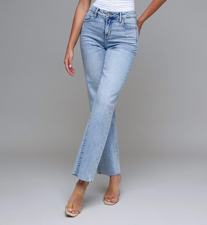 Ella Distressed Hem Straight