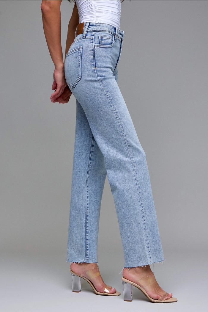 Ella Distressed Hem Straight