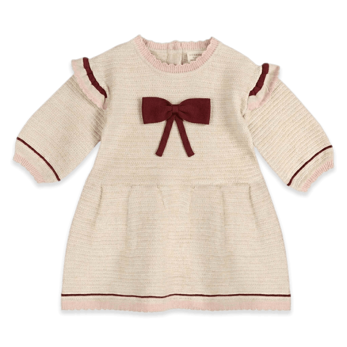 Ella Tex Knit Baby Ruffle Dress, Organic Cotton