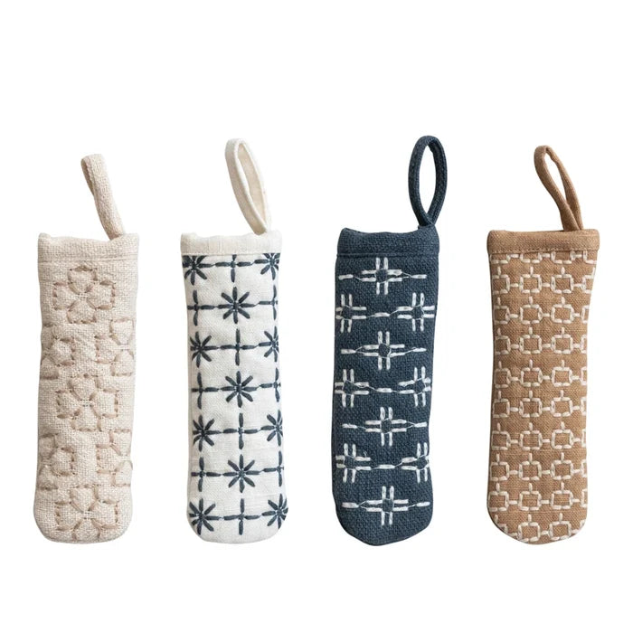 Embroidered Cotton Pot Handle Cover