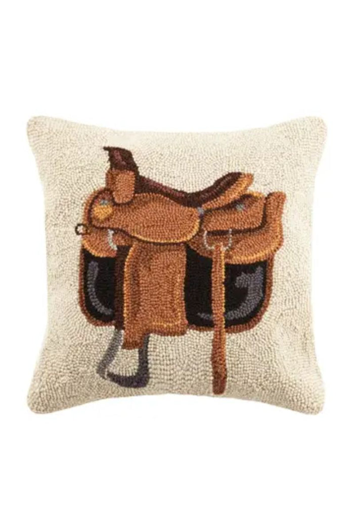 Equestrian Saddle Hook Pillow