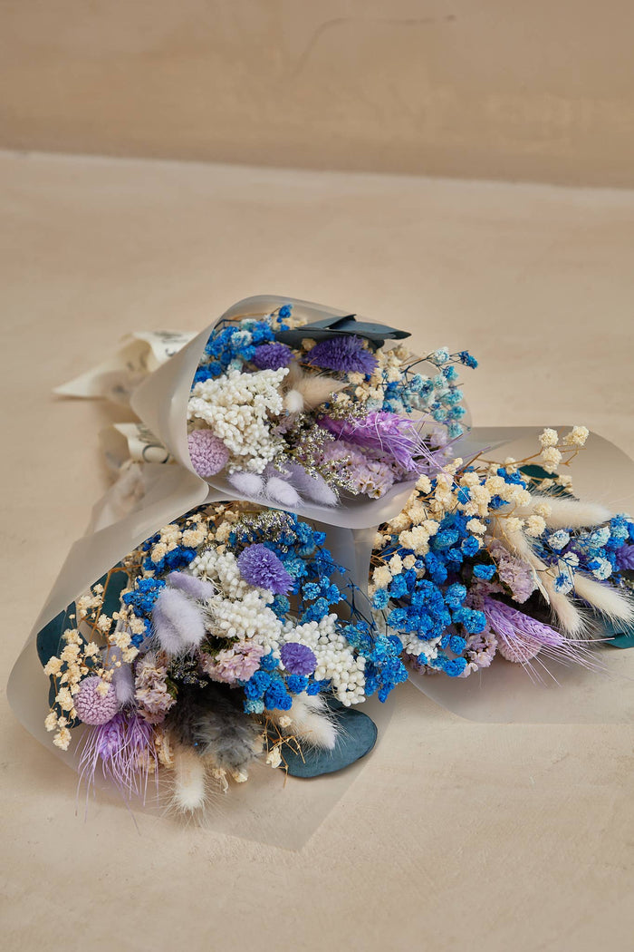 For Love Of Pampas - Small Dried Flower Bouquets - Blue