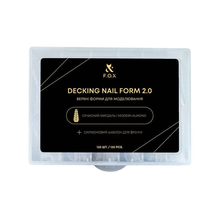 F.O.X Decking Nail form 2.0 Modern Almond (120 pcs) Nail Forms F.O.X