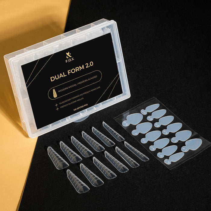 F.O.X Decking Nail form 2.0 Modern Almond (120 pcs) Nail Forms F.O.X