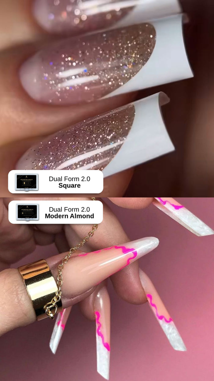 F.O.X Decking Nail form 2.0 Modern Almond (120 pcs) Nail Forms F.O.X