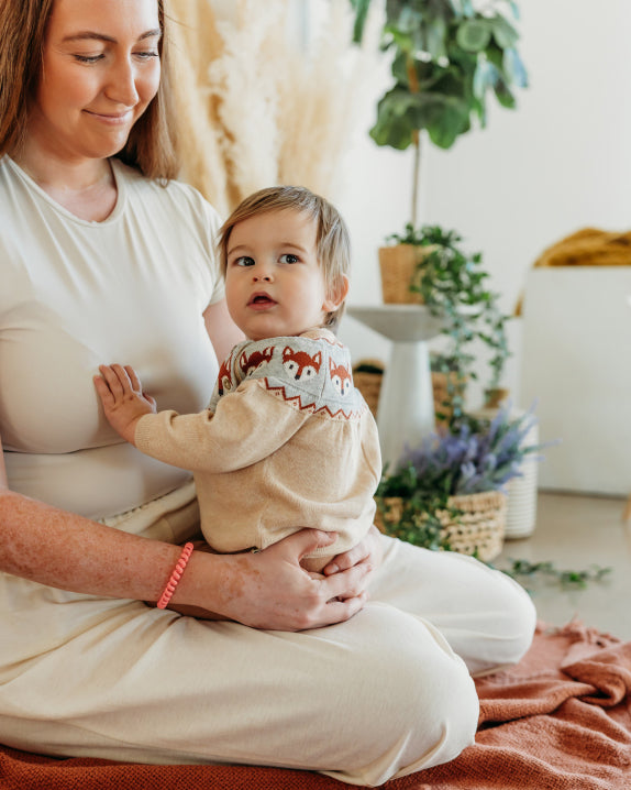 Fox Jacquard Fair Isle Sweater Knit Baby Pullover (Organic Cotton)