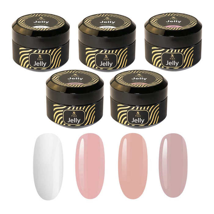 F.O.X Jelly Gel – Set of 5, 50 ml Bulk sets F.O.X