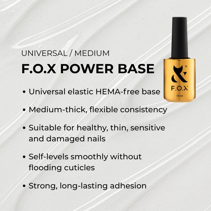F.O.X Power Base, 14 ml Base coat F.O.X