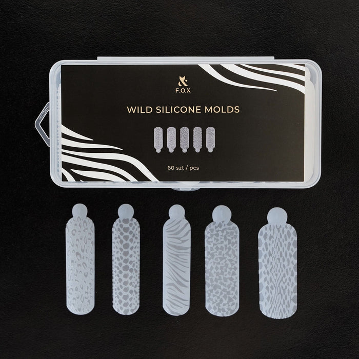 F.O.X Wild Silicone Molds (60 pcs) Nail Forms F.O.X