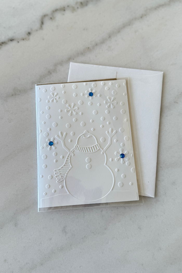 Frosty's White Christmas Blank Greeting Card