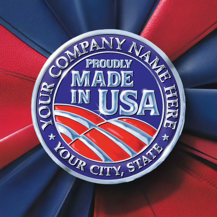 FSEMA2 Personalized Made in America Seal MA-2 2 1/4" Circle" QTY 125