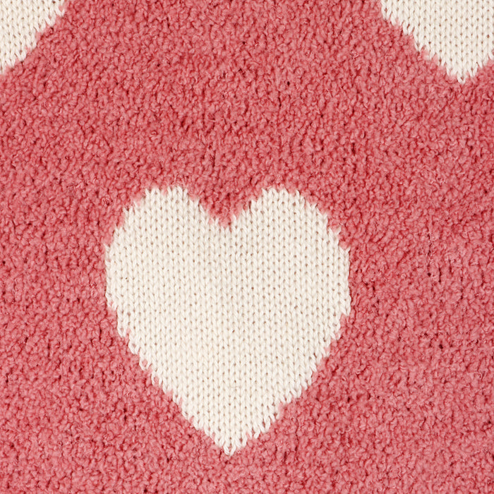 Fuzzy Love - Soft Jacquard Sweater Knit Baby Blanket (Organic Cotton)