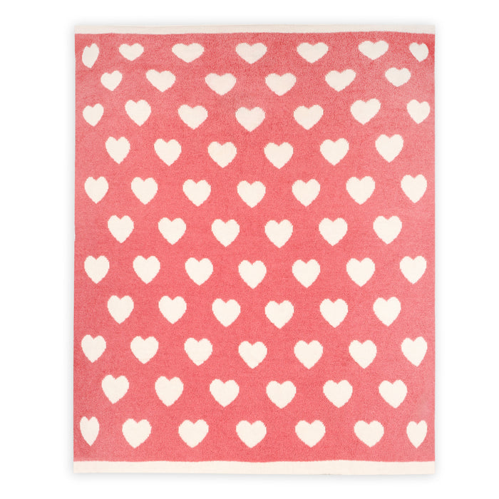 Fuzzy Love - Soft Jacquard Sweater Knit Baby Blanket (Organic Cotton)