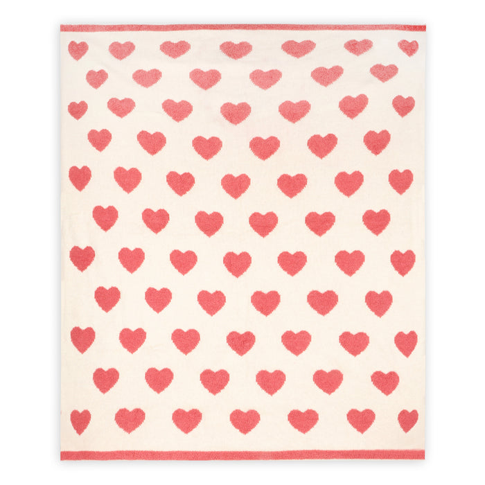 Fuzzy Love - Soft Jacquard Sweater Knit Baby Blanket (Organic Cotton)