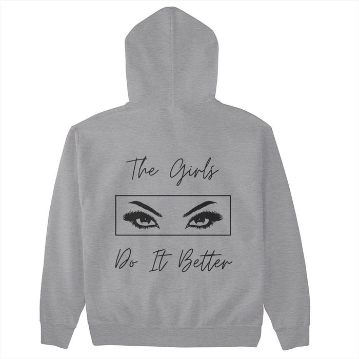 Girls Do It Better Black Print | Light Colors | Adult Hoodie
