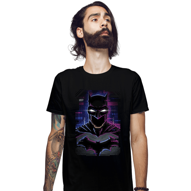 Daily_Deal_Shirts Fitted Shirts, Mens / Small / Black Glitch Batman