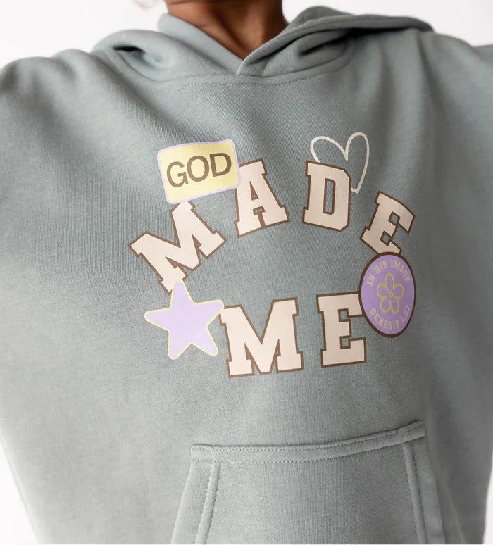 God Made Me Kids Hoodie
