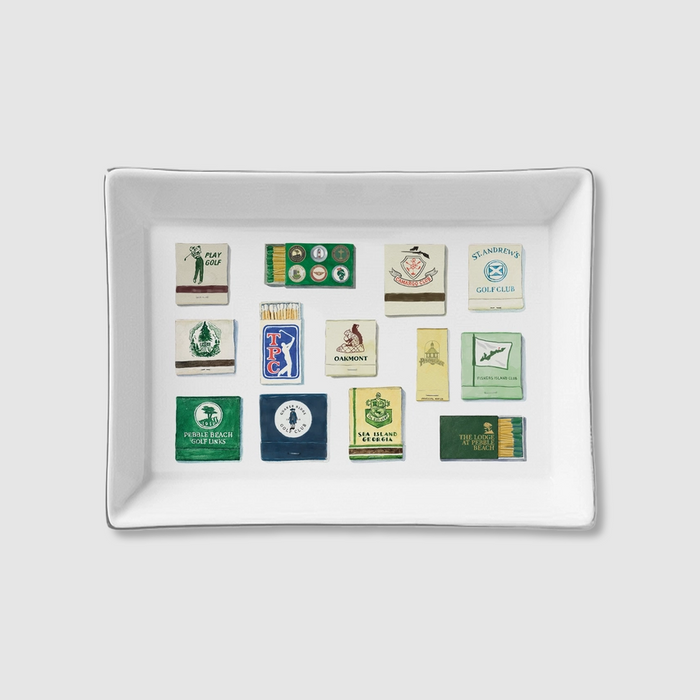 Golf Matches Trinket Tray - 13 Hub Lane   |  Trinket Dishes